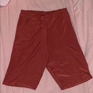 Rust Spandex Biker Shorts
